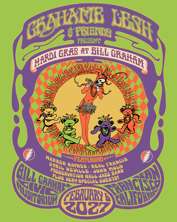 Grahame Lesh Announces Mardi Gras Show with Warren Haynes
