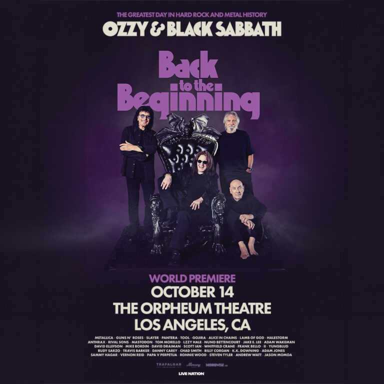 Ozzy & Black Sabbath: Back to the Beginning Sets Los Angeles World Premiere