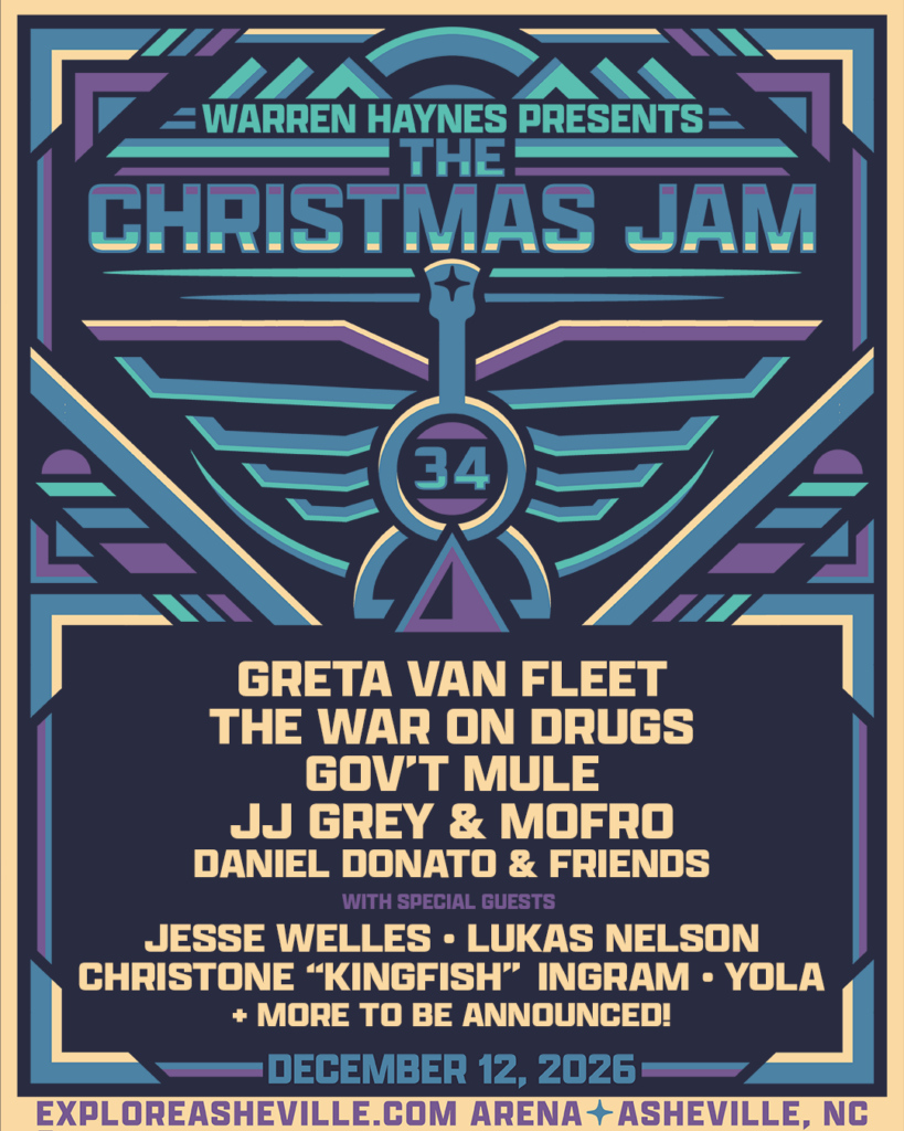 Warren Haynes Reveals 2026 Christmas Jam Lineup