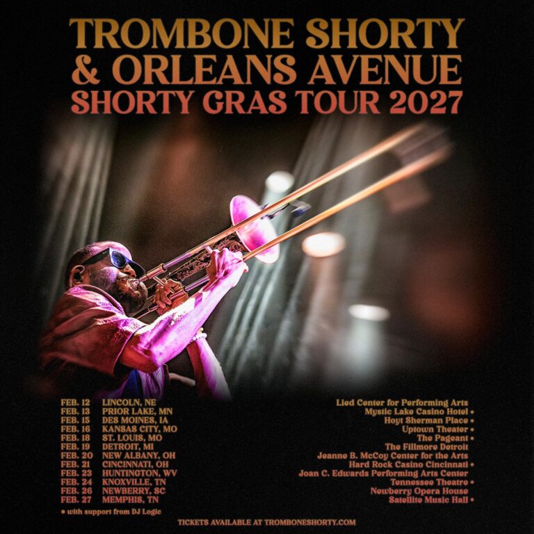Trombone Shorty & Orleans Avenue announce 2027 Shorty Gras Tour